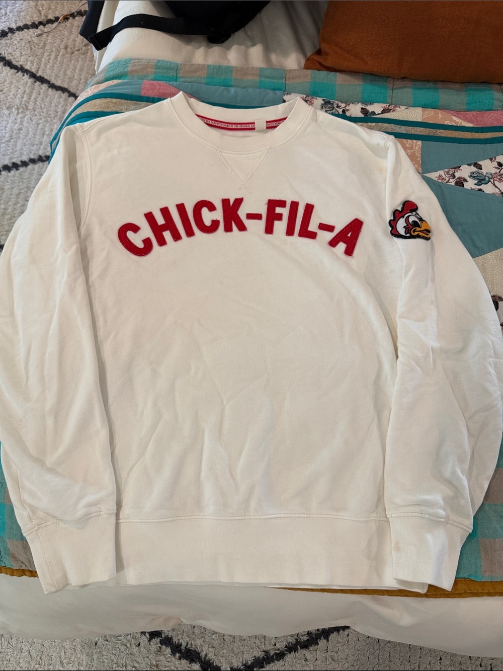 Men's Chick-fil-A White Crewneck Sweatshirt